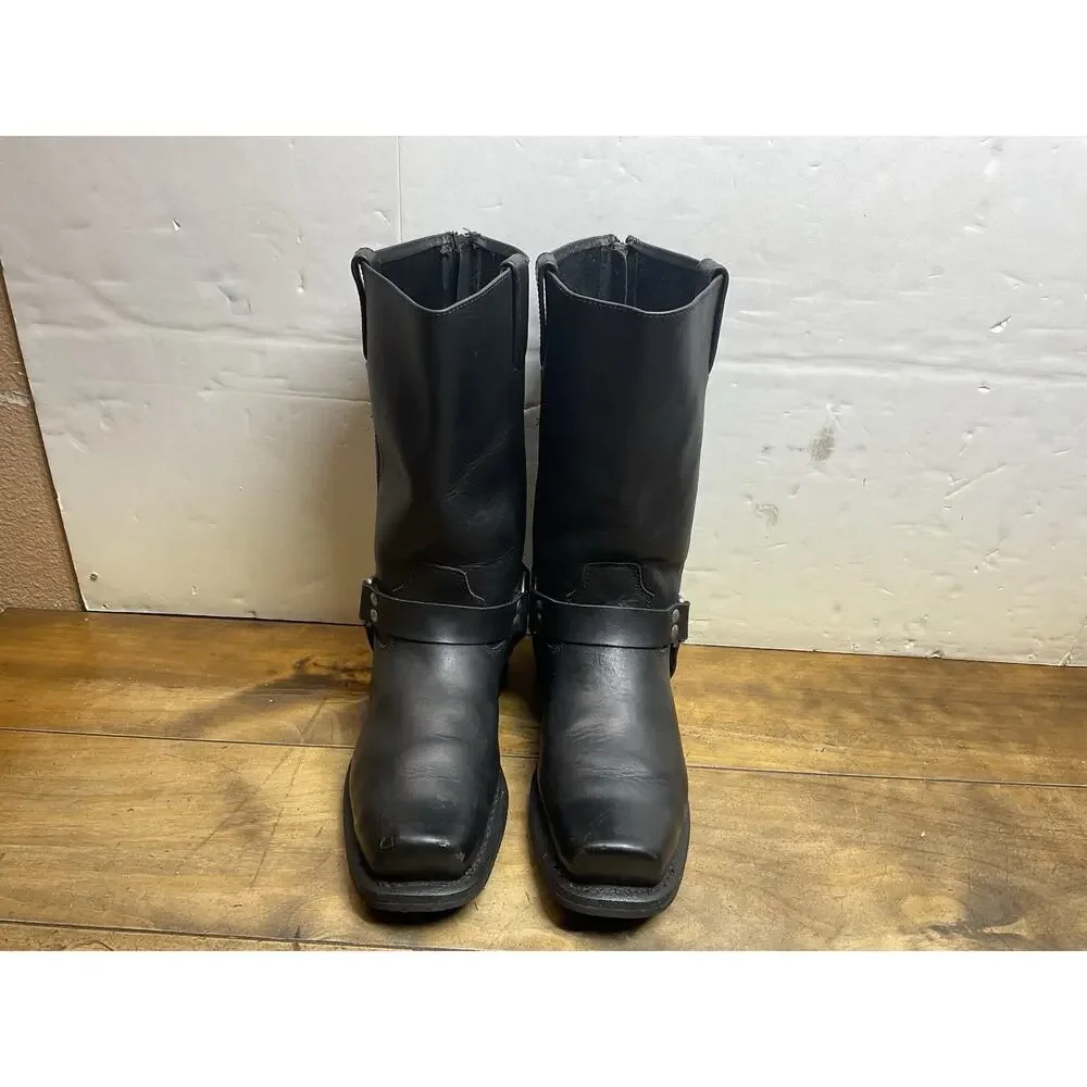 Milwaukee MB410 Men’s Size 13 EE Black Leather Classic Harness Motorcycle Boots